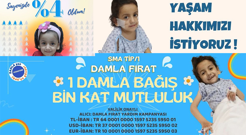 Şanlıurfa'lı SMA Hastası Damla Bebek Desteklerinizi Bekliyor;