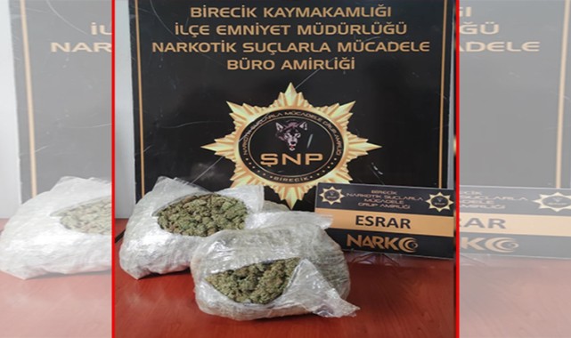Birecik Narkotik Ekipleri Yakaladı Tam 1 Kilo 735 Gram;