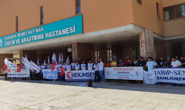 Şanlıurfa'da Doktorlar İş Bırakma Eylemi Yaptı;