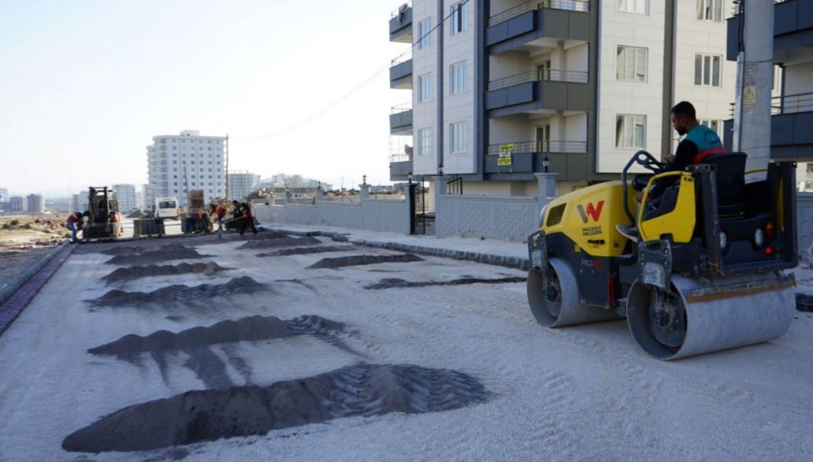 Karaköprü'de Kilitli Parke Çalışmaları Devam Ediyor;