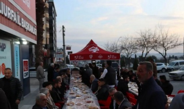Şanlıurfa'da CHP Ramazan Ayı Boyunca İftar Verecek
