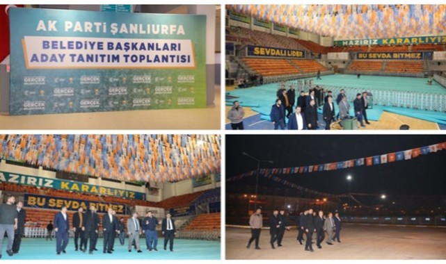 Urfa Cumhurbaşkanı Erdoğan'ın Katılacağı Akparti Aday Tanıtım Toplantısını Bekliyor;