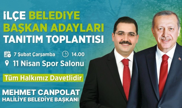 Urfa Halkına Başkan Canpolat'tan Tanıtım Toplantısına Davet;