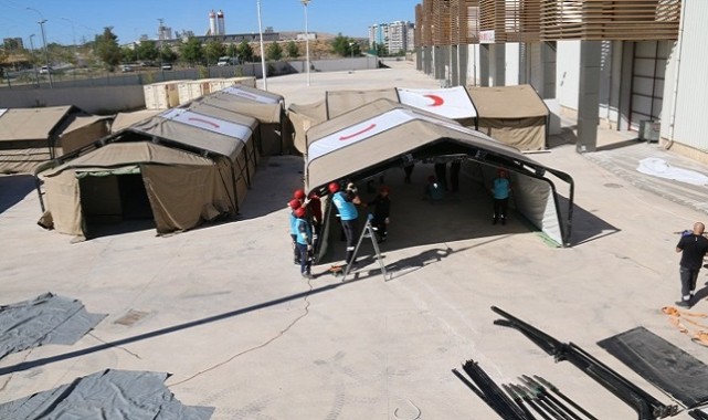 Urfa'da Sahra Hastanesi Kuruldu Afet ve Savaş Durumlarına Hazırlık Tatbikatı