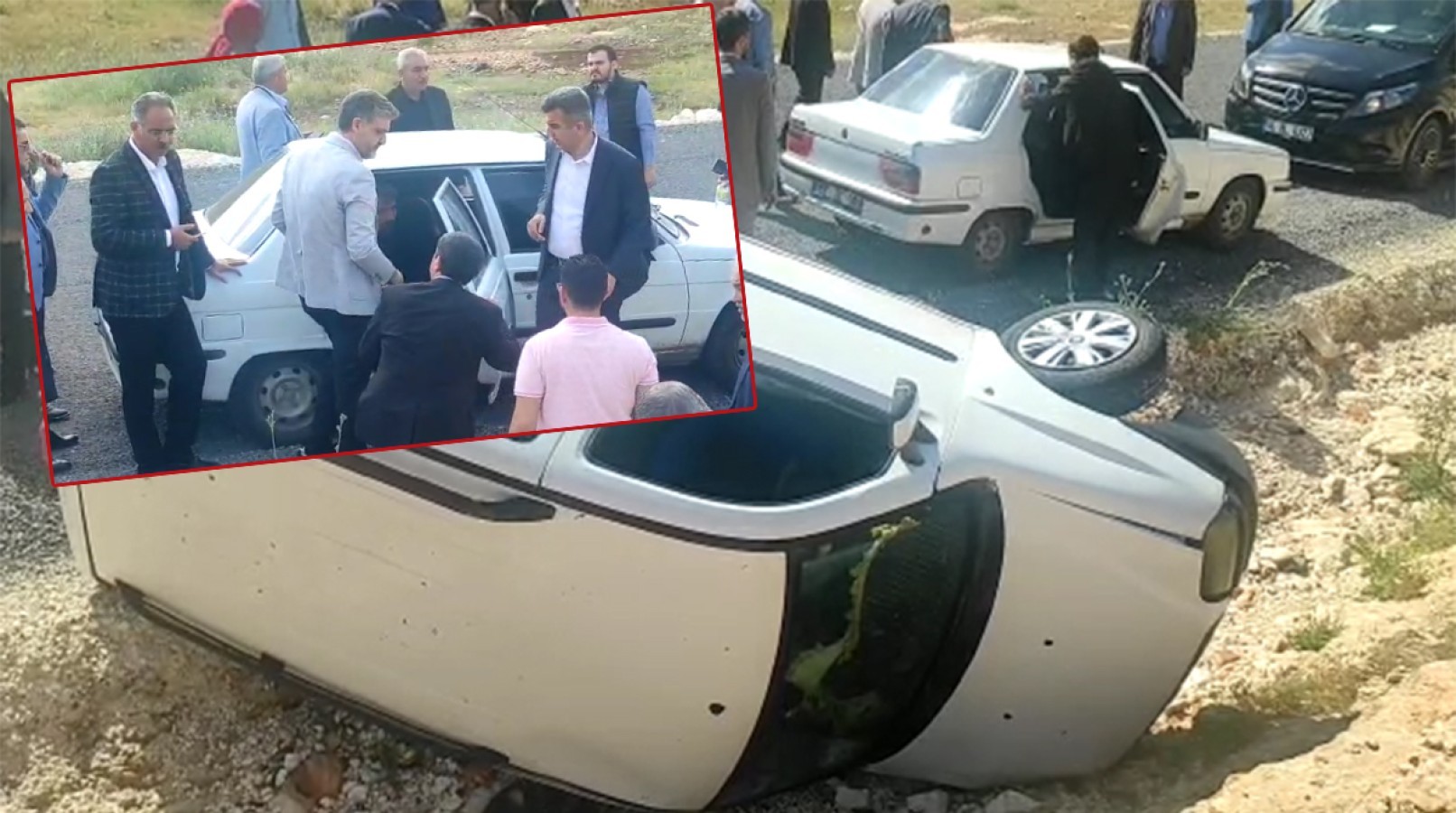 Eyyübiye'de ki Kazada Yaralıların Yardımına Akparti Milletvekili Adayları Yetişti;
