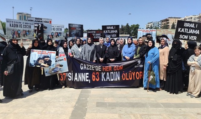 Şanlıurfa'da Gazze'deki Anneler için Açıklama Yaptılar;