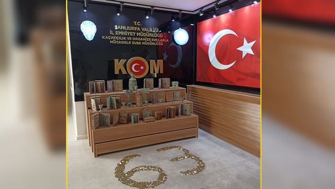 Şanlıurfa'da tarihi eser operasyonu;