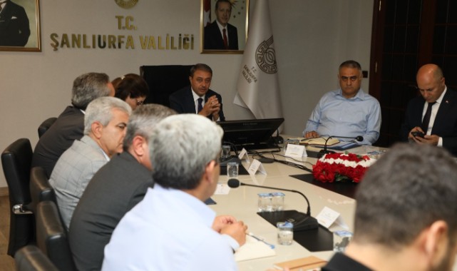 Urfa Valiliğinde OSB'lere Su Götürme Projesi Değerlendirme Toplantısı