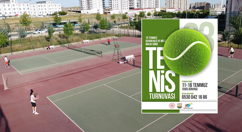 Urfa'da Ödüllü Tenis Turnuvası