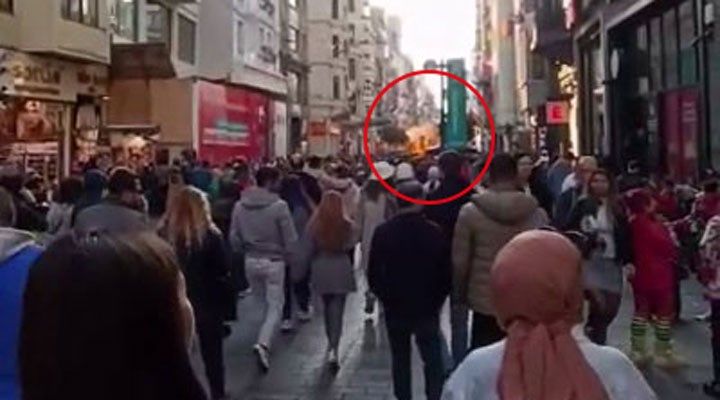 İstanbul İstiklal Caddesinde Bombayı Bırakan Kişi Gözaltında..;