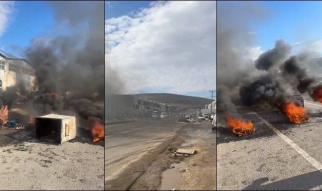 Urfa'da Elektrik Sorunu Bitmiyor Esnaflar isyan Etti Yol Kapattı Ateş Yaktı..