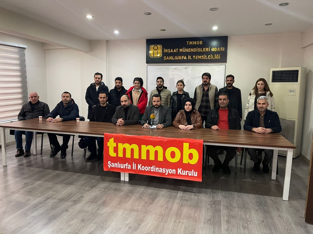 TMMOB Şanlıurfa'dan İstifa Çağrısı;