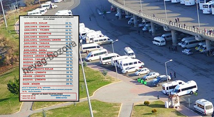 Urfa'da Ulaşıma Zam Geldi