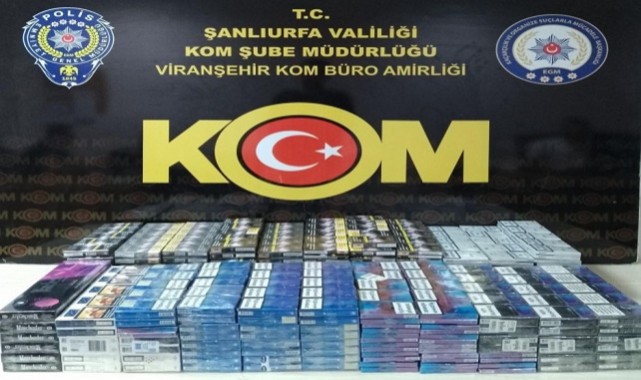 Urfa'da Kaçak Sigara Operasyonu 2 Kişi Yakalandı;