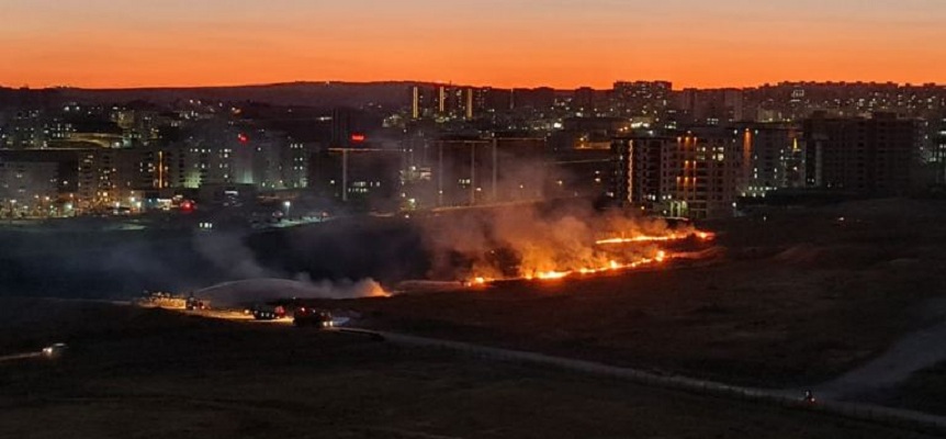 Şanlıurfa Çocuk Trafik Eğitim Parkında Yangına Müdahale Edildi..;