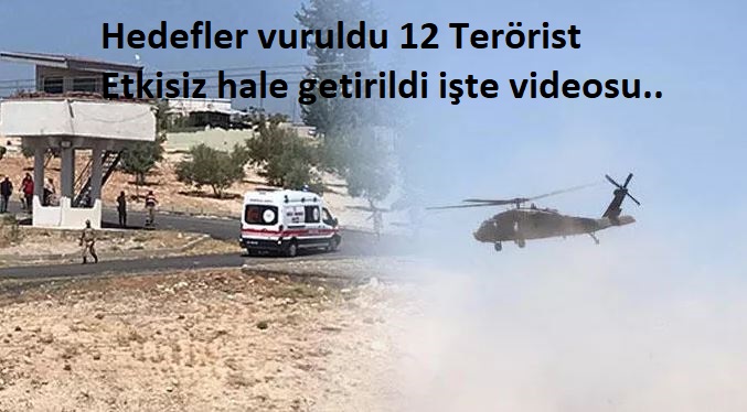 Şanlıurfa Karakol Saldırısı Sonucunda Hedefler Vuruldu 12 Terörist Etkisiz Hale Getirildiği Video Paylaşıldı;