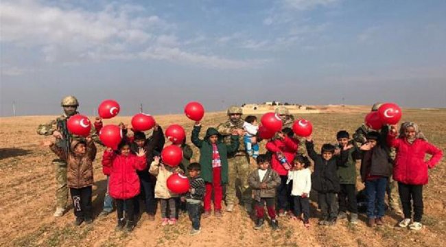 Barış Pınarı bölgesine şehitlerin anısına 450 zeytin fidanı dikildi;