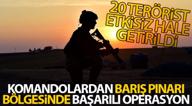 Barış Pınarı bölgesine sızmaya çalışan çok sayıda terörist etkisiz hale getirildi;