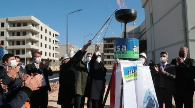 Eyyübiye doğal gaza kavuştu, ilk meşale yakıldı;