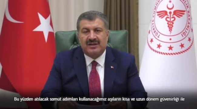 Sağlık Bakanı Fahrettin Koca'dan aşı açıklaması!;