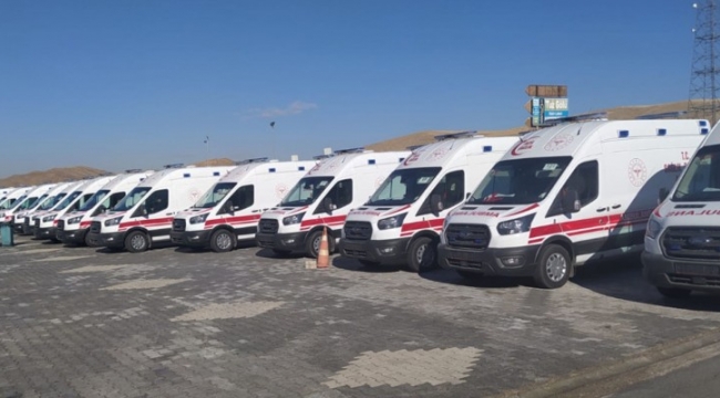 Şanlıurfa için 41 ambulans yola çıktı
