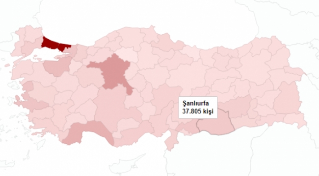 Şanlıurfa, nüfusu en çok artan iller arasında