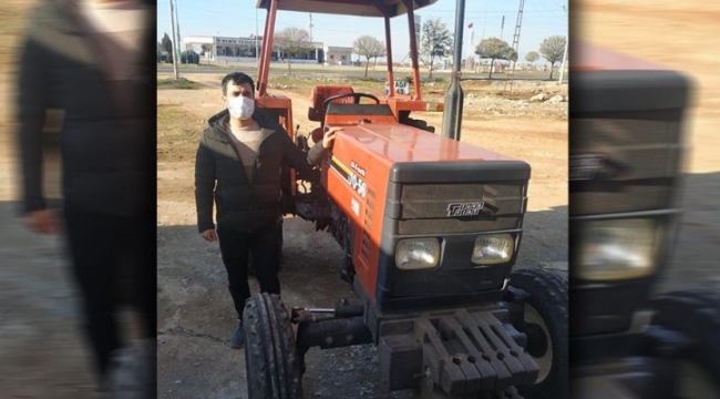 Şanlıurfa'da çalınan traktör bulundu;