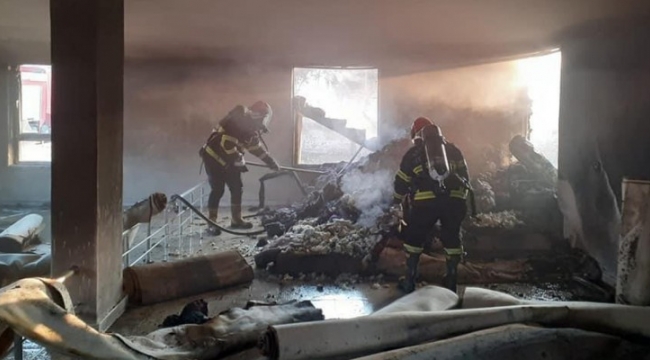 Şanlıurfa&#39;da taziye evinde yangın!