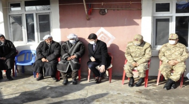 Kaymakam Ongu&#39;dan acılı aileye taziye ziyareti;