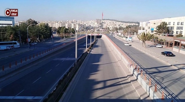 Şanlıurfa'da cadde ve sokaklar sessizliğe büründü;