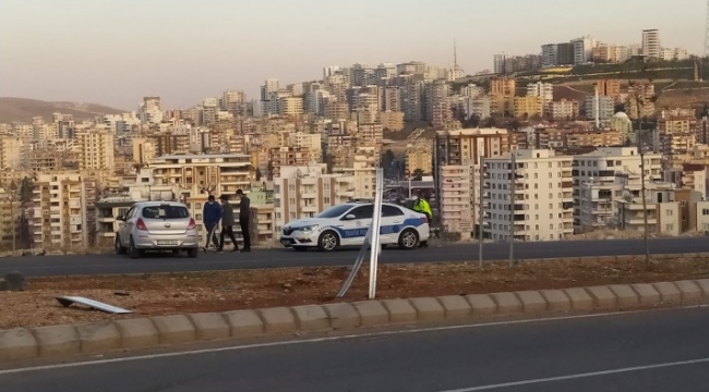 Şanlıurfa&#39;da kaza: Uçurumun kenarında son anda durdu;