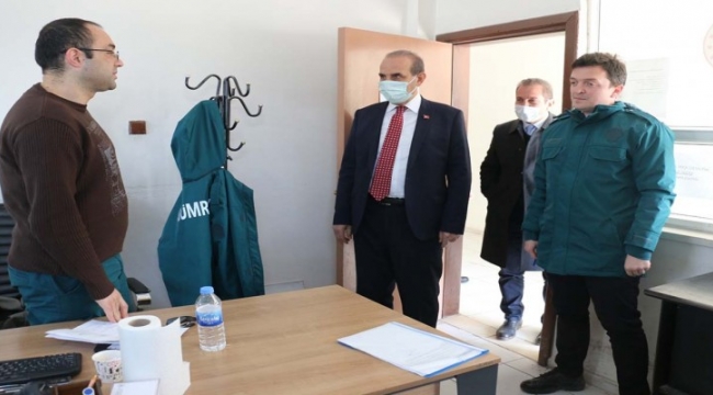 Yalçınkaya gümrük personelleriyle bir araya geldi;