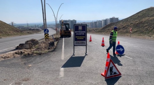 Şanlıurfa'da Sinyalizasyon Çalışması;