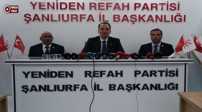 Yeniden Refah Partisi Başkanı Fatih Erbakan Esnafa Destek Verilmeli