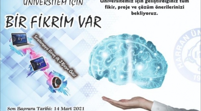 Harran Üniversitesi “Üniversitem İçin Bir Fikrim Var” yarışması düzenleniyor