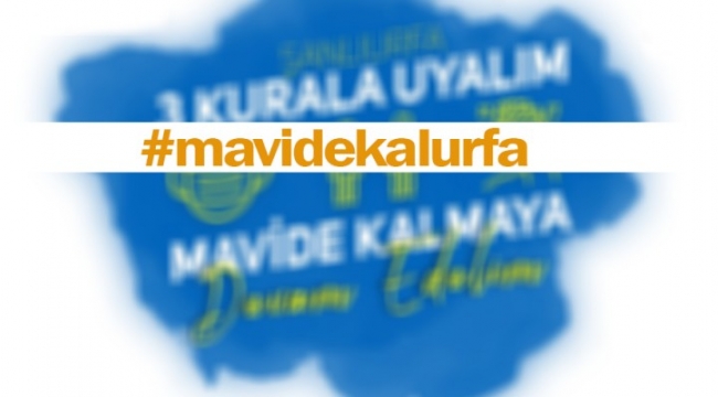 Vali Erin'den ve Belediye Başkanlarından #mavidekalurfa paylaşımıyla destek ;