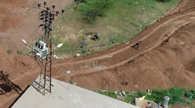 Dicle Elektrik kaçak trafoları drone ile tespit ediyor;