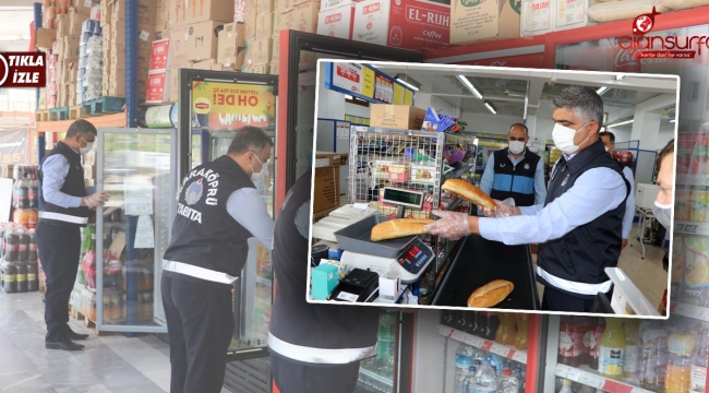 Karaköprü Belediyesi zabıta ekiplerinden denetim