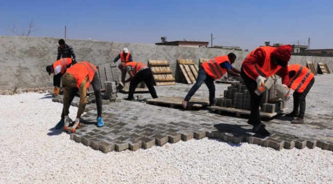 AKÇAKALE KIRSALINDA PARKE ÇALIŞMALARINDA SON HIZ;