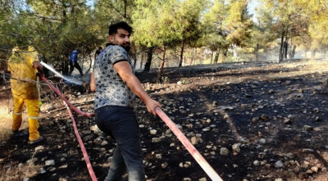 Şanlıurfa Göbeklitepe de Korkutan Orman Yangını;