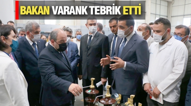 Şanliurfa OSB de Bakan Varank GirişimciyiTebrik Etti;