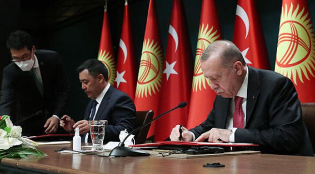 Türkiye ile Kırgızistan arasında 7 anlaşma imzalandı;