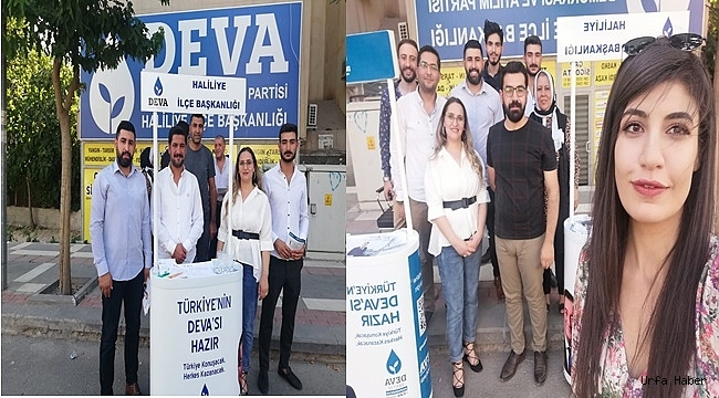Deva partisi haliliye ileçe teşkilatı üyelik işlemlerinde atağa kalktı.;