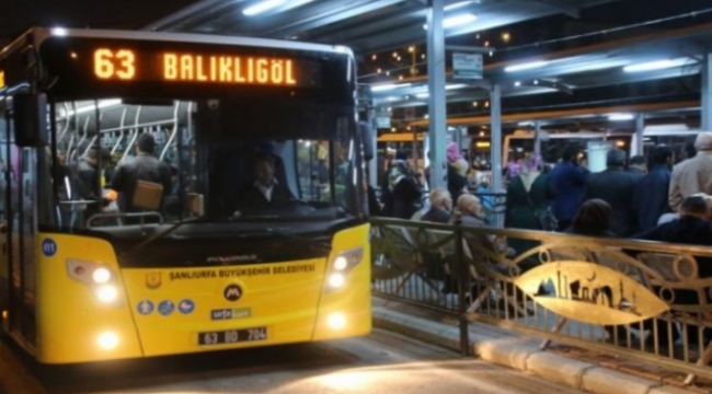 Şanlıurfa Büyükşehir'den Duyuru Toplu Taşıma Ücretsiz Olacak;
