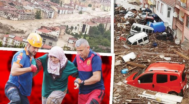 Haberler Sondurum.. Bartın, Sinop, Kastamonu ve Karabük'teki sel felaketinde..