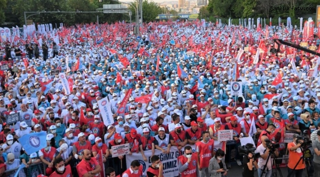 Memurlar Anadolu Meydanında Hükumete Seslendi Zamma Tepki Gösteri;