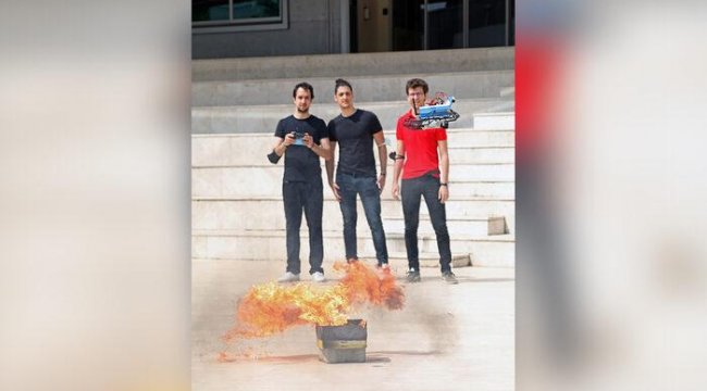 Öğrenciler yangınları kısa sürede tespit edebilen sistem geliştirdi