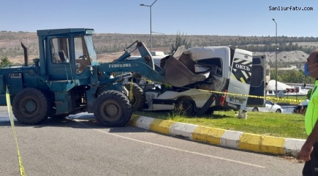 Urfa'da Öğrenci Servisiyle Kaza Yapan Kepçe Operatörü Tutuklandı;
