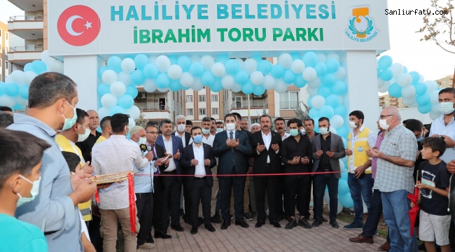Haliliye Belediyesi İbrahim Toru Parkı Hizmete Açıldı;