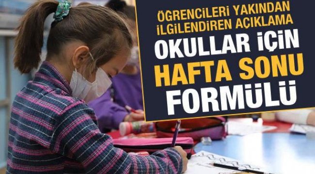 Okullar Hafta sonuna kaydırılabilir